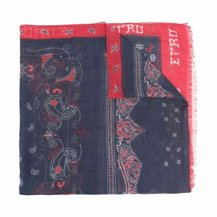 Etro, Scarf Niebieski, Mężczyzna, Rozmiar: ONE Size