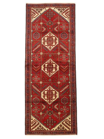 118X300 Alfombra Ardabil Oriental De Pasillo Rojo Oscuro/Marrón (Lana, Persia) Carpetvista