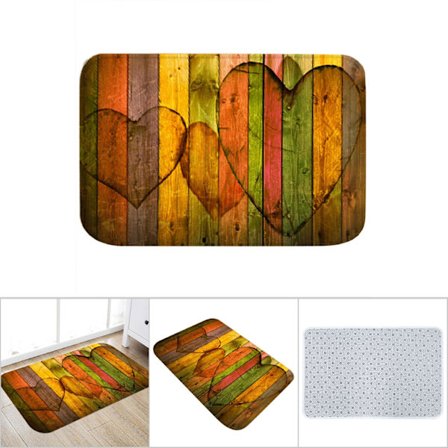 Liukumaton imukykyinen lattiamatto eteisen matto kodin eteiseen olohuoneeseen Kolme sydäntä (50*80cm)