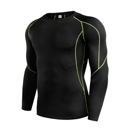 Dry Fit långärmade kompressionslöpartröjor för män