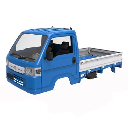 RC Bil Kaross Skal Lastbil Kaross för 1/16 D12 WL01 LD1297 RC Bil Uppgraderingsdelar Reservtillbehör Blå