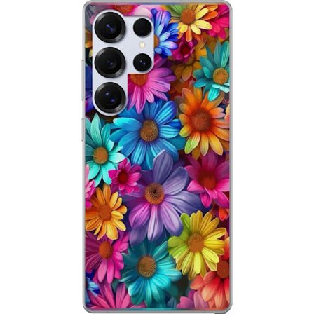 Yhteensopiva Puhelinkuori Samsung Galaxy S25 Ultra Gerbera Kukat Värikäs Koriste Kukka Motiivi Suosittu Kotisisustus Väririkas Seinätaide Suunnittelu