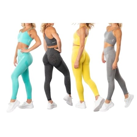 Träningsset Tights och Sport topp Yogaset Sportset 2-delar Gymshout