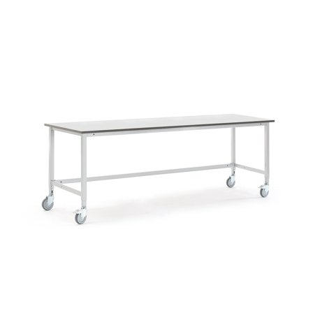 Mobile Werkbank MOTION, 2000 x 800 mm, grau