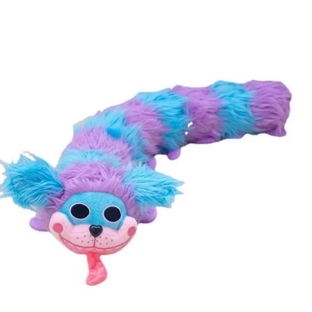 Färgglad blå larv plysch docka stoppad leksak docka barn gåva