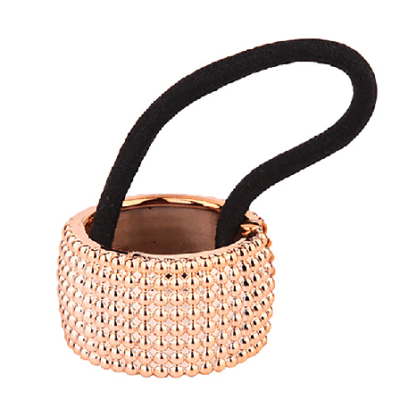 Kvinder Vintage Metal Hestehale Holder Spænde Elastisk Clip Hår Ro Rose Gold