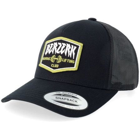 Berzerk - Svart trucker Keps - Nordic Lifting Patch Black A-frame Trucker @ Hatstore