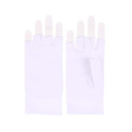 1 par Anti UV-handskar UV-sköldhandske Fingerlös manikyrspik