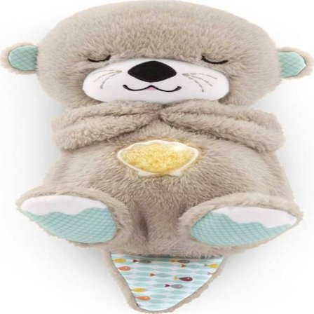Fisher-Price Soothe 'N Snuggle Odder | Legetøj og gaver til nyfødte | Bløde krammedyr til babyer med lys- og lydmaskine[BT]