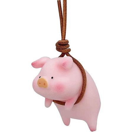 Den lyserøde gris, bilophængs pynt, bil spejl hængende vedhæng bil