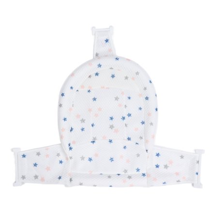 Baby Badekar Støttenet Sæde Støtte Bruse Mesh Måtte Tykk Blød Bade Støttenet til Spædbarn Nyfødt Hvid