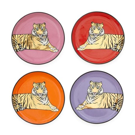 Jonathan Adler Safari Coasters porselen Ø10_4pk