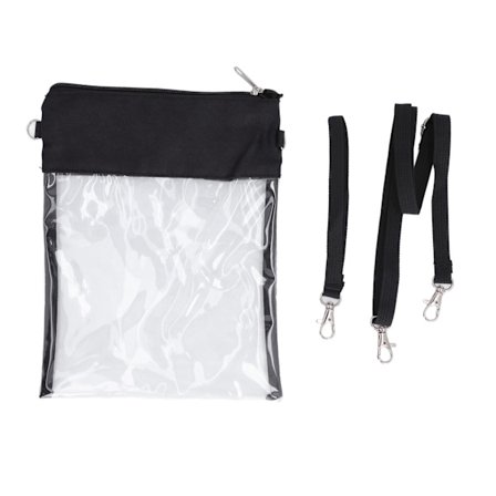 Klar Messenger Bag Vertikal Stil Synlig Fôr Justerbare Skulderstropper PVC Material Vanntett Transparent Strandveske