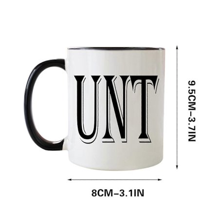 Morsdags- og farsdagsgave 11 oz UNT Kaffekrus med håndtak - Tilpasset kaffe-/tekrus - Tåler oppvaskmaskin og mikrobølgeovn [DB]