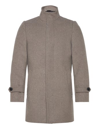 Lindbergh | Recycled Wool Funnel Neck Coat | XXL