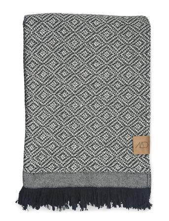 Mezzoforte Throw Home Textiles Cushions & Blankets Blankets & Throws Svart Mette Ditmer