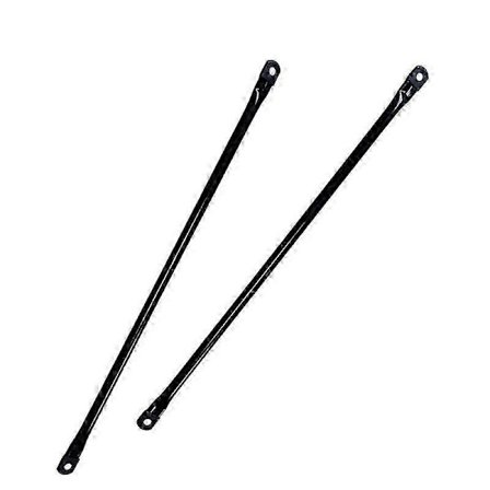Metall Trädgårdsgunga Hängande Stänger, Gungersättningsstänger, Runda Metallstänger för Trädgårdsgungstol. 2-pack, Svart Metall (80,5 cm/31,69 tum) (