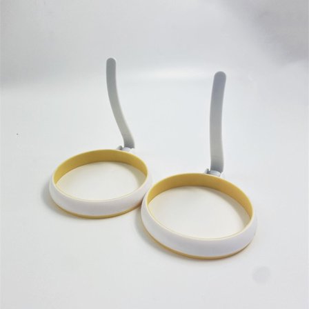 4 tuuman silikoniset paistettujen kananmunien renkaat, 4 kpl, pyöreä muotti pannukakuille, aamiaisleiville, tarttumaton