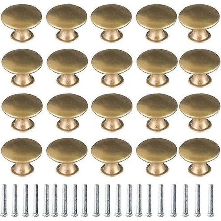 Messinkinen oven nuppi 20 kpl Vintage messinkiheloitus Kaapin nupit Laatikon oven nupit Kaapin kahvat Vintage kaapin nuppi laatikokaappiin Kaappi[co]