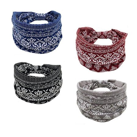 Brede pandebånd sorte boheme hårbånd sports elastisk hovedbeklædning yoga pandebånd løbebånd