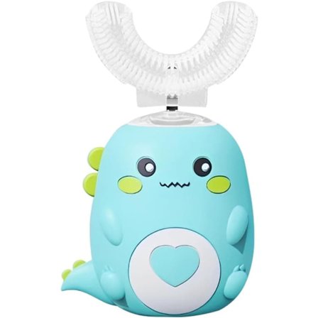 Elektrisk børnetandbørste i U-form – Ultralyd 360° rengøring, IPX7 vandtæt, 3 justerbare tilstande, støjsvagt design