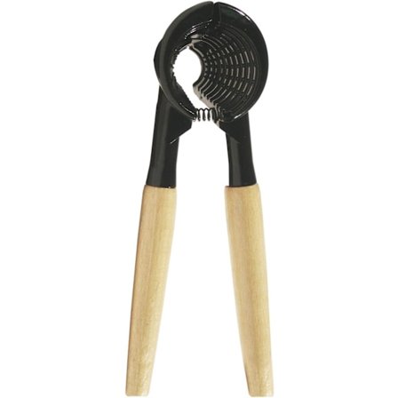 Nøddeknækker Hasselnødde Oplukker Tang Træhåndtag, giver dig mulighed for nemt at knække nødder og åbne flasker, komfortabelt greb