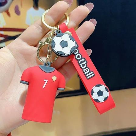 VM 2022 stjärntröja nyckelring fotboll nyckelring hänge - Portugal nr 7 Ronaldo (5 stycken) IC