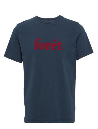 Resin T-Shirt - Fog/Dark Green T-shirts & Tops Short-sleeved Blå Forét