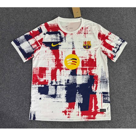 25-26 FC Barcelona Special Edition Hvid Uniform Fodbold T-shirt S-2XL