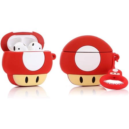 Cartoon-kuori Airpodeille 2. ja 1. sukupolvelle, 3D-animoitu hahmosuunnittelu, silikoninen söpö kuori, iskunkestävä kuori avaimenperällä Airpods-