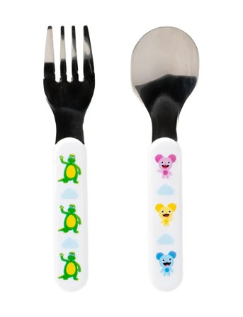 Teddykompaniet | Bolibompa- Cutlery, Fork&Spoon | H:14CM