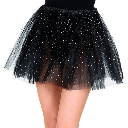 Musta Glitter Tyllihame