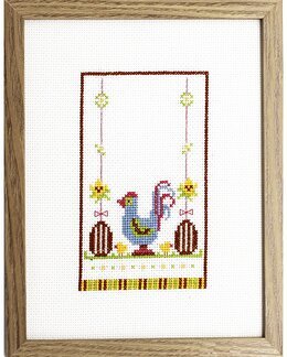 Stickpackung Bild Hahn