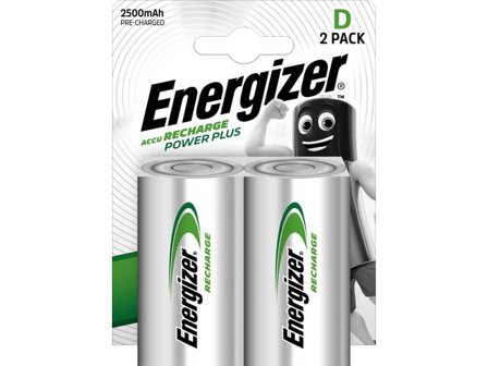 ENERGIZER Batteri Laddbar D HR20 2/fp - Lyreco - Kontorsmaskiner - Batterier - Uppladdningsbara