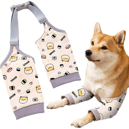 Hundebeskyttelse for ben, albuebandasje for mellomstore og store hunder, hindrer slikking av sår, hjelp ved leddgikt