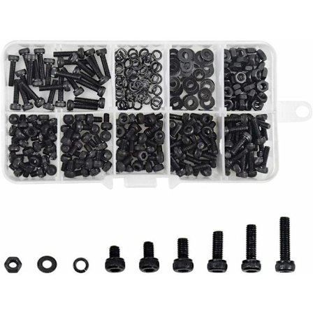 300 stk M3 sekskant sokkelhode hette skruer legering karbonstål med M3