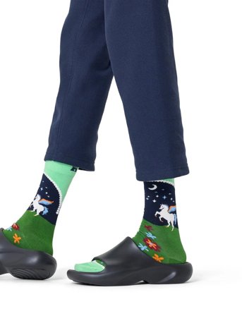 Happy Socks Pegasus Land Sock - Green - 36-40