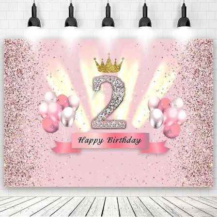 Tillykke med 2-års fødselsdagen Baggrund Dekoration 2 år Gammel Fest Fotografering Baggrund Banner Drenge Piger Børn 2-års fødselsdag Baggrund 