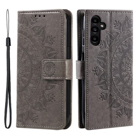 SKALO Samsung A26 5G Mandala Flip Cover - Grå