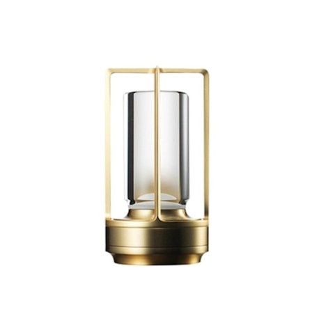 Kristalllampa Bordslampa GULD