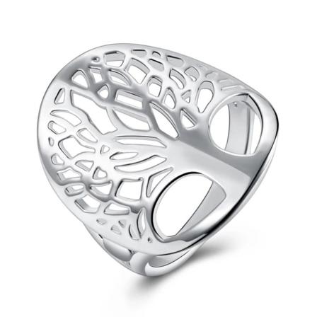 Silver Ring - Livets Träd - Symbol För Livet - Stl 17,3 Silver