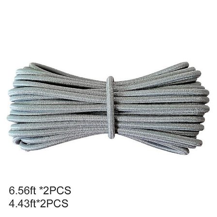 4 stk Elastiske Snore Stabile til Zero Gravity Hvilestole i Haven