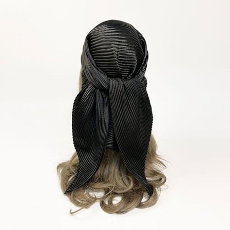 Huvudduk, stor fyrkantig scarf, enfärgad silkesscarf, dam simulerad sidenfärg, satinsatin, centralasiatisk scarf