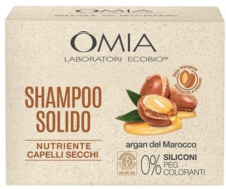 Omia Hair Care Shampoo Solido Argan Del Marocco 50g
