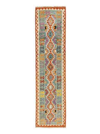 Kelim Afghan Old Style 81X297 Hallmatta Ull, Afghanistan