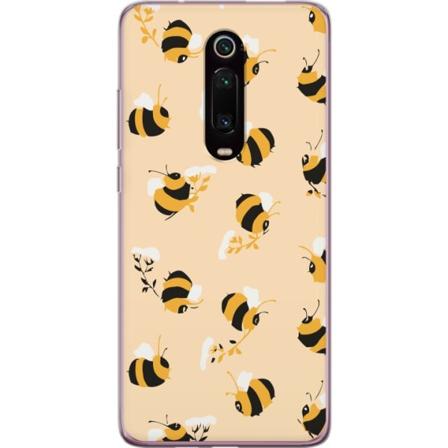 Xiaomi Mi 9T Pro Gjennomsiktig deksel Binkle Bee Mønster