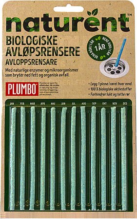 PLUMBO Naturent Biologisk Avløpsrensere rørpinner