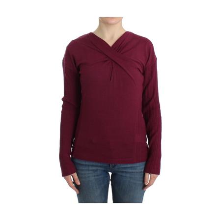 Roberto Cavalli, knitted wool sweater Paars, Dames, Maat:M