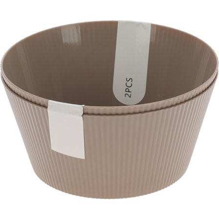 Skål Taupe 2-pack Melamin