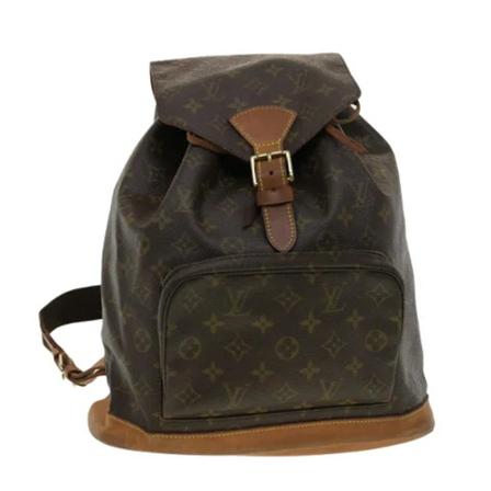Louis Vuitton Vintage, Pre-owned backpacks Bruin, Dames, Maat:ONE Size,leather